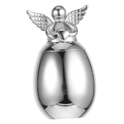 Alipis Cat Urn for Ashes with Screw Lid, Compact Stainless Steel, Silver