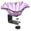 Happyyami Large Multifunctional Bird Bath and Feeder, Wall-Mounted, Purple view 1