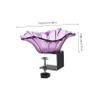 Happyyami Large Multifunctional Bird Bath and Feeder, Wall-Mounted, Purple view 2