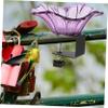 Happyyami Large Multifunctional Bird Bath and Feeder, Wall-Mounted, Purple view 4