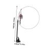 Happyyami Interactive Cat Wand with Removable Toy and Suction Cup Base view 2