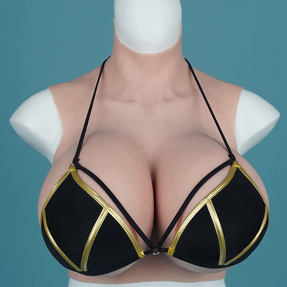 SXTYFBB Silicone Breast Prosthesis, K Cup, Asian Yellow