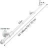 Outdoor Stair Handrail for Older Adults and Children, White, 80 cm view 2