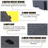 Rubber Ramp, 19.1 cm, Non-Slip Curb Ramp, Portable Wheel Transition Ramp, Black (63.5 x 101.6 x 40.6 cm) view 2