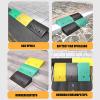 Rubber Ramp, 19.1 cm, Non-Slip Curb Ramp, Portable Wheel Transition Ramp, Black (63.5 x 101.6 x 40.6 cm) view 3