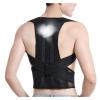Posture Corrector Neoprene Back Brace, Shoulder and Spine Support Belt for Men and Women (Black, Medium) 1 view 3