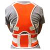 Adjustable Posture Corrector for Men and Women, Orange, Large view 4