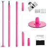 Ayztantine Indoor Pole Dance Pole, 45 mm, Spinning & Static, Portable, Removable, Pink view 1