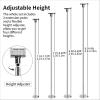 Ayztantine Indoor Pole Dance Pole, 45 mm, Spinning & Static, Portable, Removable, Pink view 4