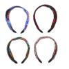 FRCOLOR 4-Piece Set of Wide Embroidered Headbands for Women view 1