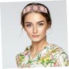 FRCOLOR 4-Piece Set of Wide Embroidered Headbands for Women view 3