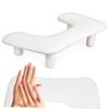 U-Shaped Nail Armrest for Manicure and Salon Use, White view 1