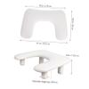 U-Shaped Nail Armrest for Manicure and Salon Use, White view 2