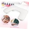 U-Shaped Nail Armrest for Manicure and Salon Use, White view 3