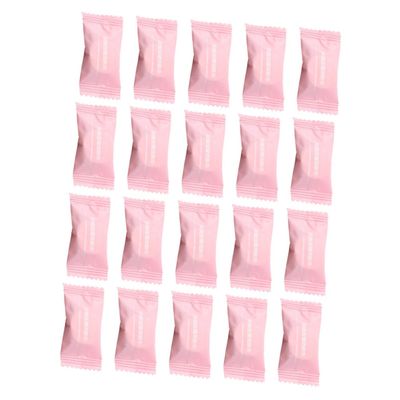 PLAFOPE 20-Pack Compressed Hand Towels, Pink, Disposable Nonwoven Washcloths