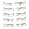 Generic 10-Piece Diamond False Eyelash Strips, Black view 1