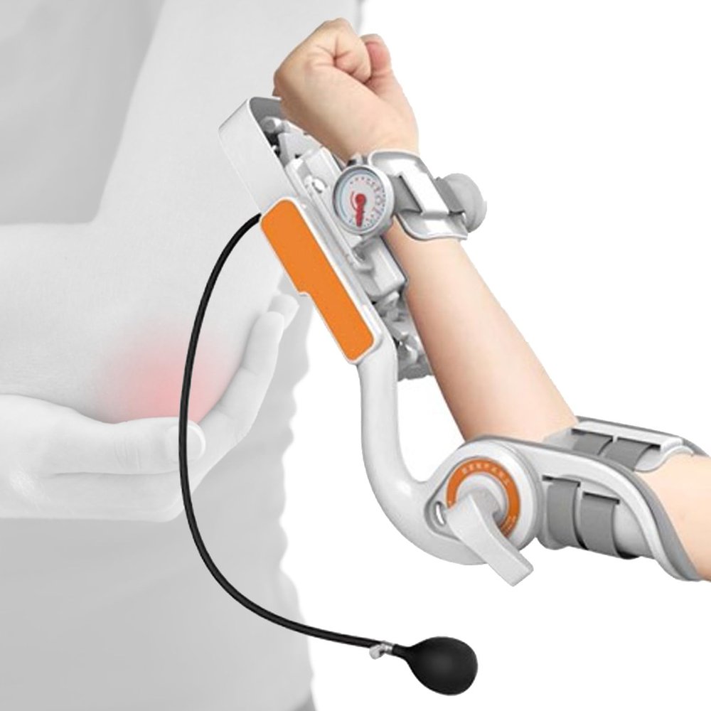 Arm Rehabilitation Device, Adjustable Elbow Flexion and Extension Trainer