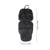 ORFOFE Car Seat Protector Mat with Storage Pockets, Black view 2