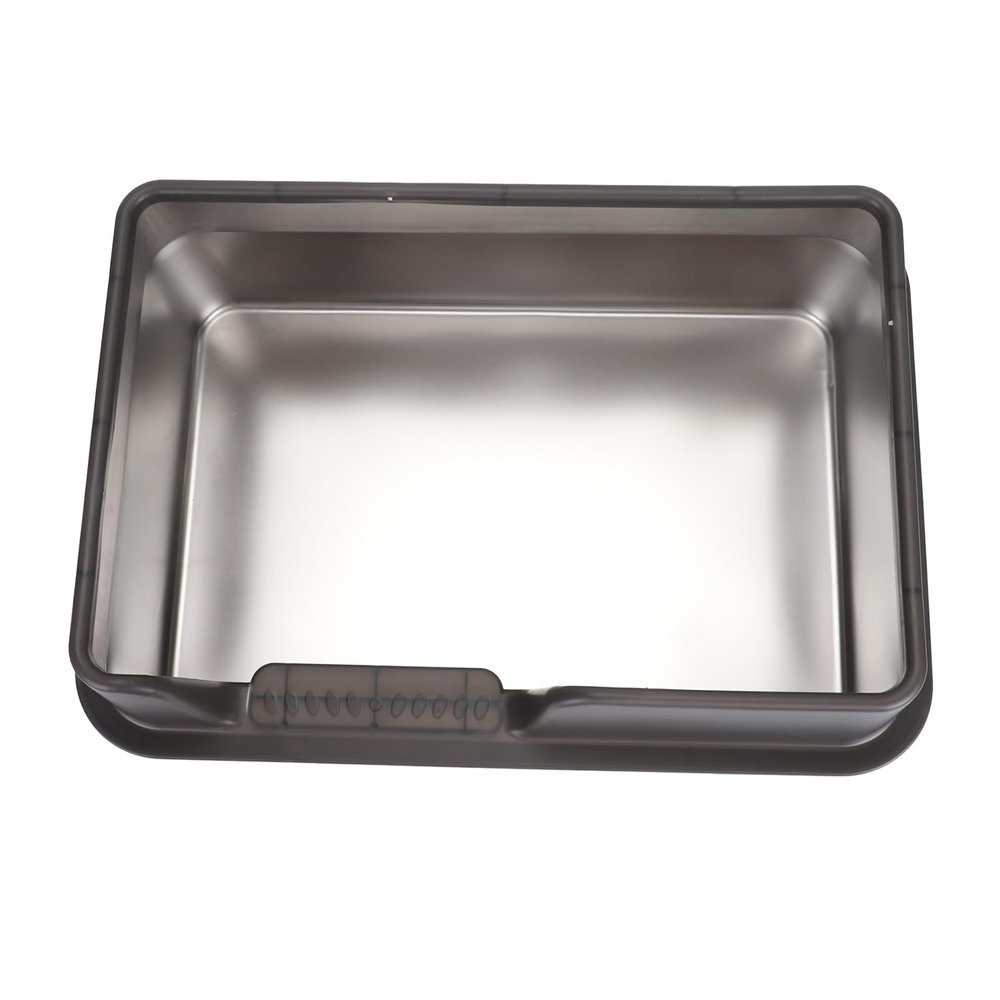 Stainless Steel Cat Litter Box, High-Sided Enclosed Design, Easy to Clean