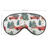 Christmas Truck and Pine Tree Sleep Mask, Retro Watercolor Eye Mask for Adults view 2