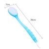 DECOMELODY 2-Piece Shower Brush Set with Long Handles and Silicone Bristles view 2