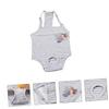Toddmomy Puppy Diaper Pants for Small Dogs, Breathable Fabric, Adjustable Suspenders, Reusable Pet Diapers view 2