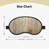 Sunflowers on Wood Printed Sleep Mask with Black Trim view 4