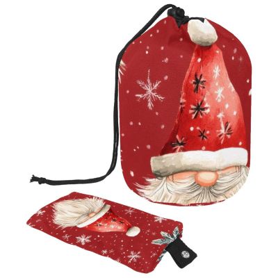 Drawstring Makeup Bag, Large Capacity, Travel Cosmetic Bag with Small Zipper Pocket, Mushroom and Hedgehog, Multicolor 14, One Size