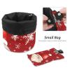 Drawstring Makeup Bag, Large Capacity, Travel Cosmetic Bag with Small Zipper Pocket, Mushroom and Hedgehog, Multicolor 14, One Size view 4
