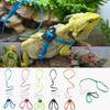 Adjustable Reptile Lizard Harness & Leash, Aqua view 3