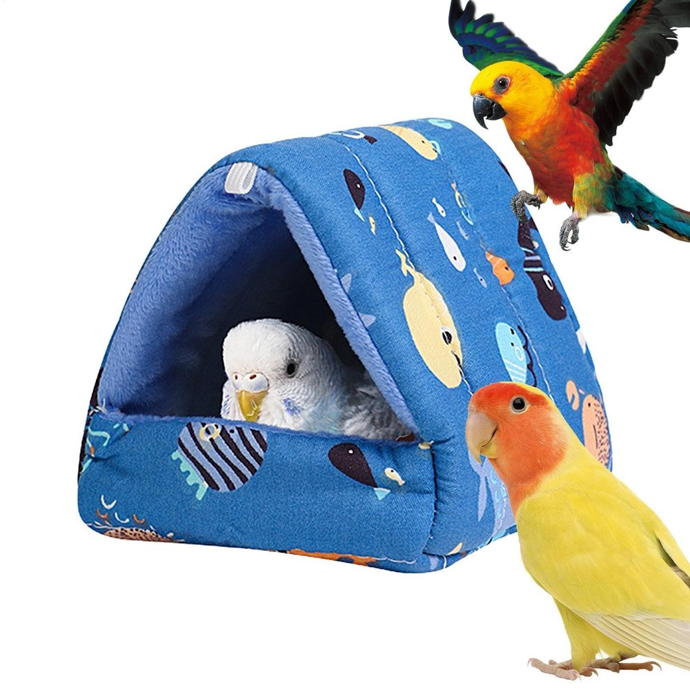 Winter Parrot House Plush Nest