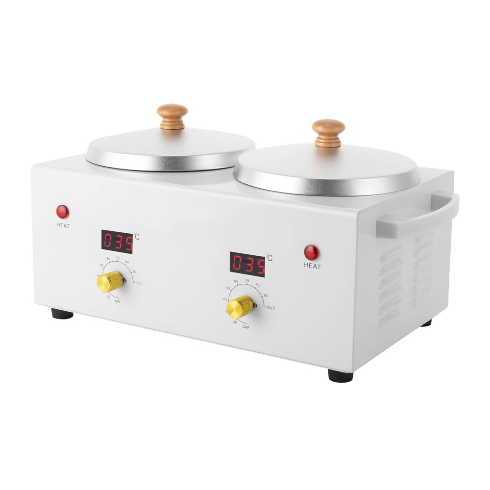 Dual-Pot Electric Wax Warmer, White, 36 × 18 × 19 cm