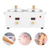 Dual-Pot Electric Wax Warmer, White, 36 × 18 × 19 cm view 3