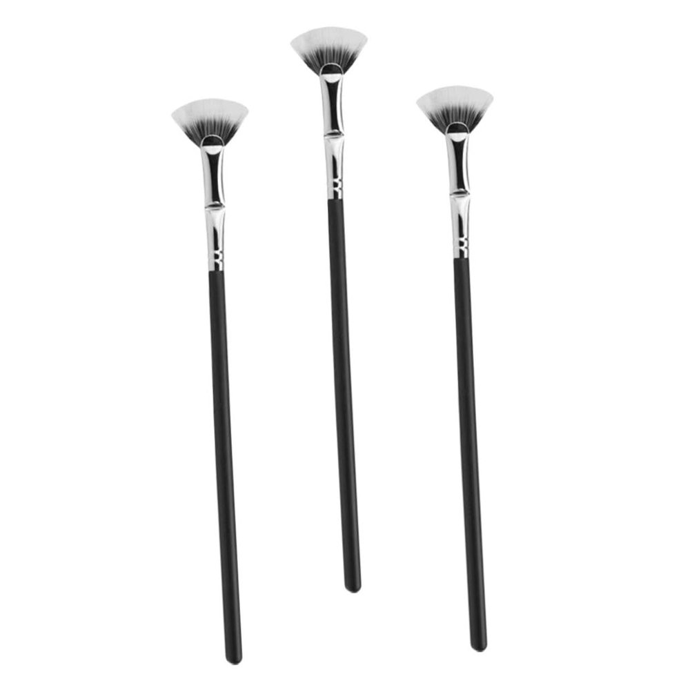 WOONEKY 3-Piece Angled Fan-Shaped Eyelash Brushes