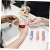 Healeved 3-Pack Reusable Silicone Nail Brushes for Nail Art with Soft Tips and Lids, Portable, 3 Pieces view 4