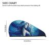 SDTYKHJ Women's Quick-Dry Hair Towel, Blue Mermaid view 3