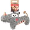 Flamingo Saffia Rhino Toy with Rope - Gray view 1