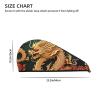 SDTYKHJ Women's Ultra-Absorbent Coral Velvet Hair Towel, Dragon Print view 3