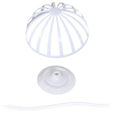 Cabilock 56 cm Dome-Shaped Hat Stand, White Plastic