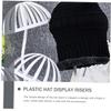 Cabilock 56 cm Dome-Shaped Hat Stand, White Plastic view 3