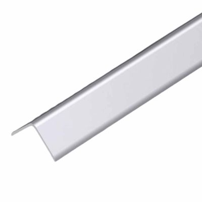 XYUERU Aluminum Wall Corner Protector, 90° Self-Adhesive Metal Edge Strip, Silver, 135 cm