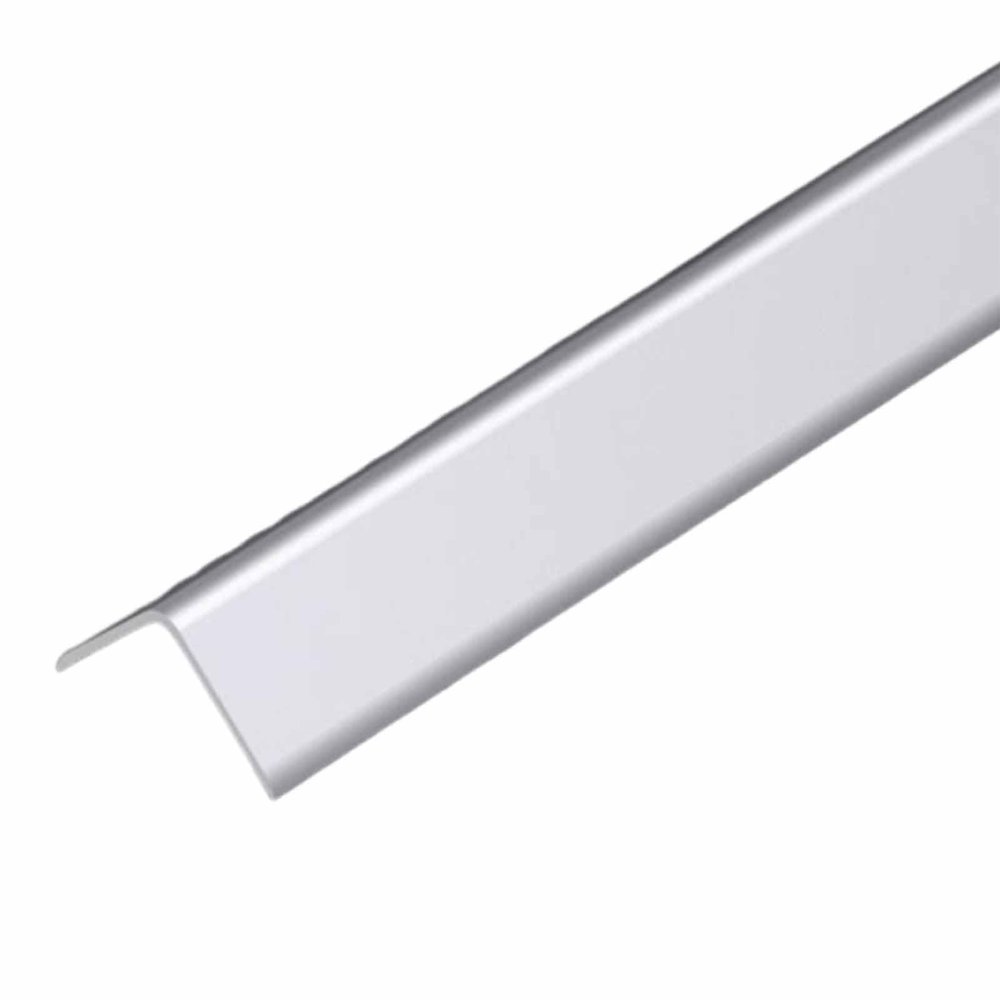 XYUERU Aluminum Wall Corner Protector, 90° Self-Adhesive Metal Edge Strip, Silver, 135 cm