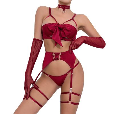 Women's Sexy Lingerie Short Nightdress, Bra-Free Corset Summer Pajamas