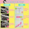 Hair Crochet Hooks Set with 2 Crochet Hooks, Edge Brush, Bristle Brush, Rat-Tail Comb and 3 Gator Clips view 4