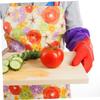 Warm Red Rubber Winter Household Gloves view 4