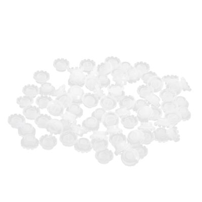 FRCOLOR Eyelash Glue Holders, 200 Pieces, Durable Reusable Lash Organizer for Eyelash Extensions and Transplantation