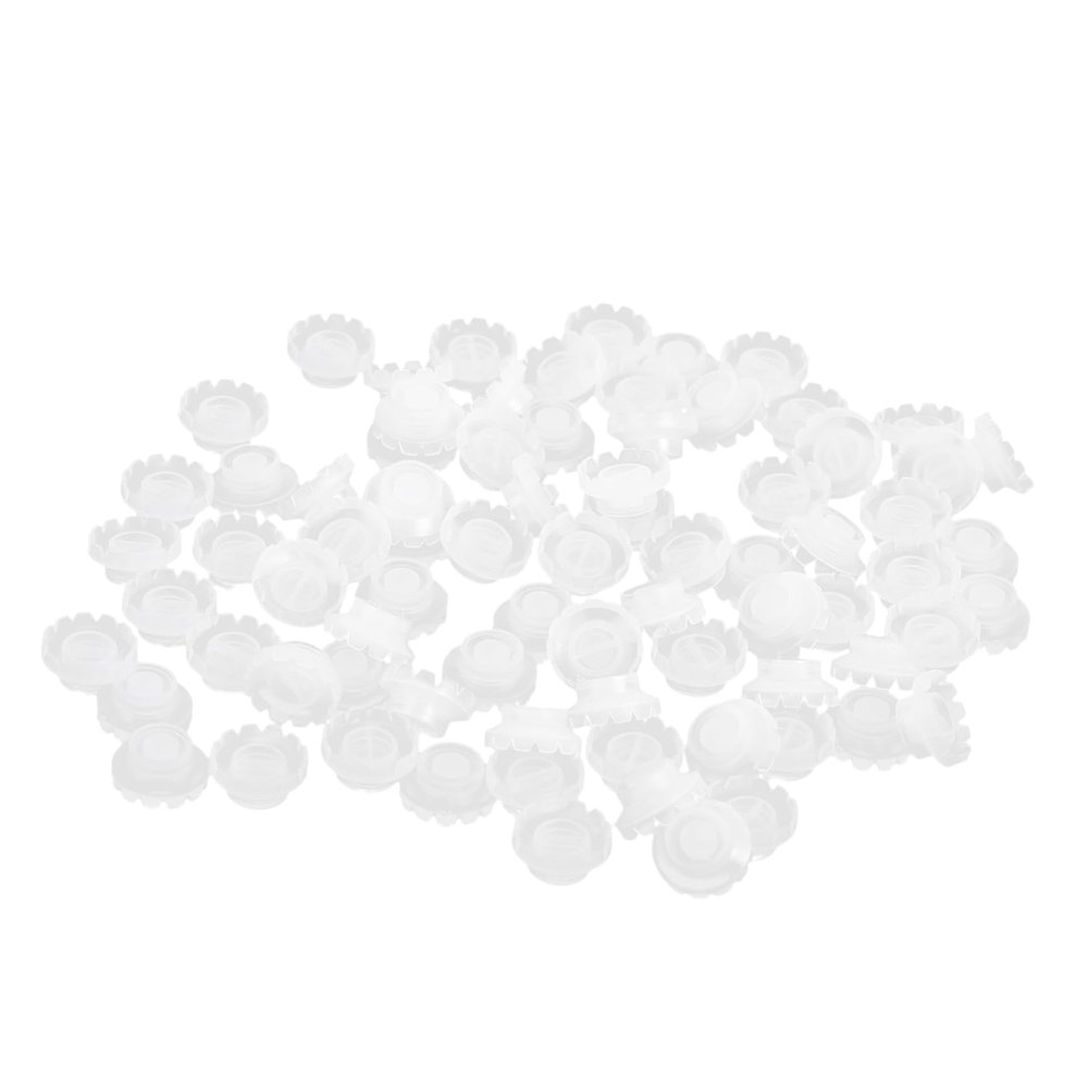 FRCOLOR Eyelash Glue Holders, 200 Pieces, Durable Reusable Lash Organizer for Eyelash Extensions and Transplantation