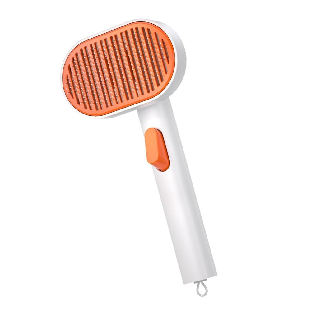 Fangxuee Cat Hair Brush, Self-Cleaning Brush for Short and Long-Haired Cats