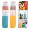 FRCOLOR Travel Toiletry Bottles, 4-Piece 100 ml Silicone Set view 3