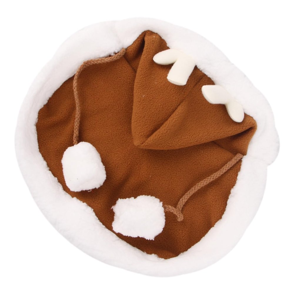 GANAZONO Pet Cloak for Dogs and Cats - Adjustable Comfortable Reindeer Design